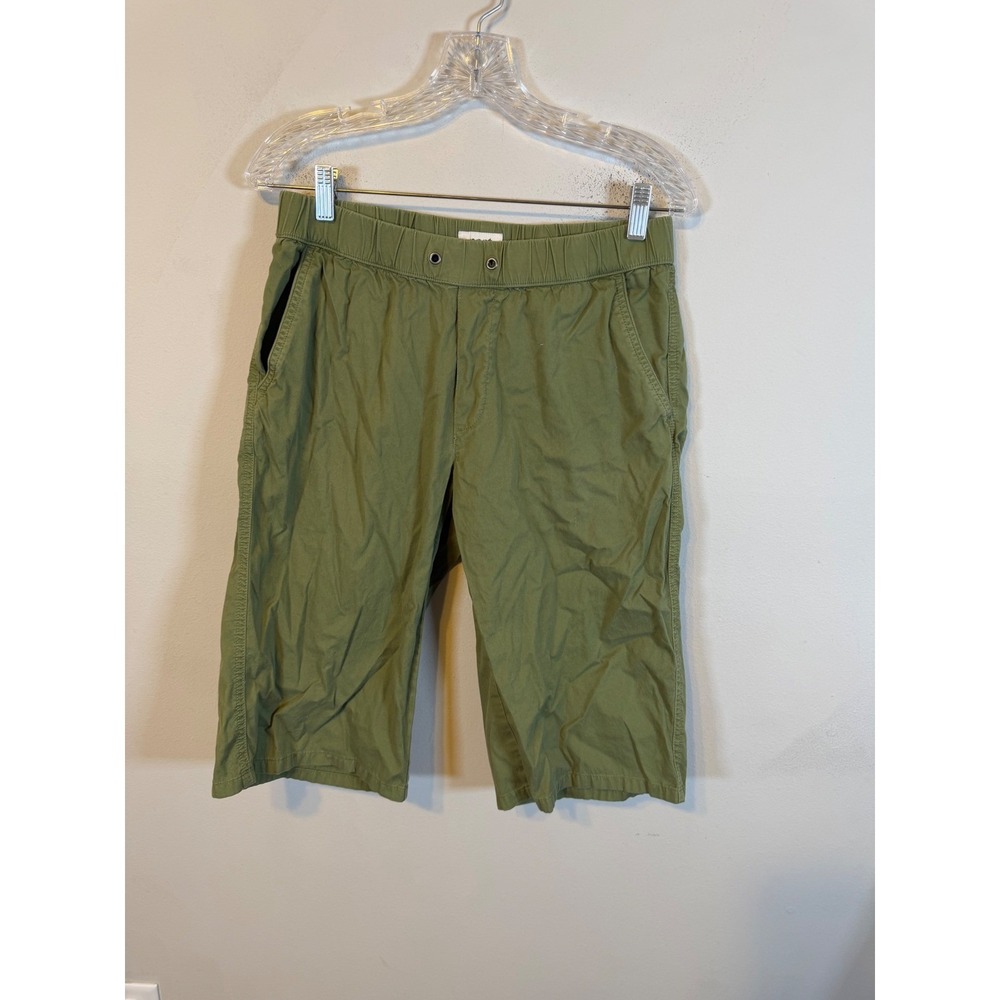 Pact Mens Shorts Organic Cotton Stretch Olive Green Size M